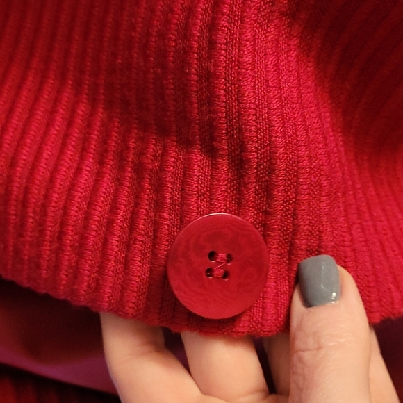 Talbots sz 8 petite wool blend magenta pink striped texture coat - Picture 5 of 8